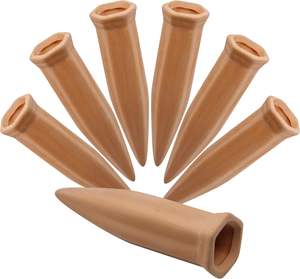 Púas de Metal Marrón con <span class=keywords><strong>Autorriego</strong></span>, 8 Piezas, Dispositivos de Riego <span class=keywords><strong>para</strong></span> Plantas de Interior/Exterior, Riego Automático <span class=keywords><strong>para</strong></span> <span class=keywords><strong>Vacaciones</strong></span> - Product Image 6