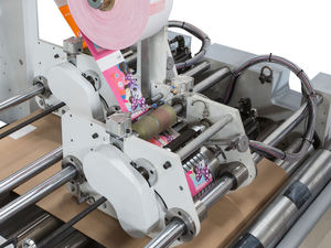 Tự động bán tự động PLC điều khiển động cơ/động cơ túi giấy máy làm cho Kraft Túi mua sắm với in ấn xử lý dán - Product Image 5