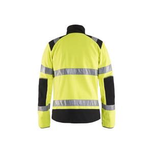 BLAKLADER - 488825243399XS Veste polaire coupe-vent haute visibilité Jaune/Noir-VESTES DE TRAVAIL EAN 7330509510063 - Product Image 2