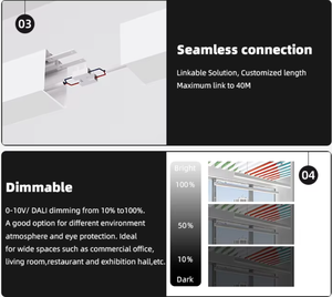 Aluminum LED Linear Pendant <b>Lights</b> for Coffee Shops and <b>Bars</b> Modern Hanging Decorative <b>Ceiling</b> <b>Lights</b> with 5-Year Warranty - Product Image 6