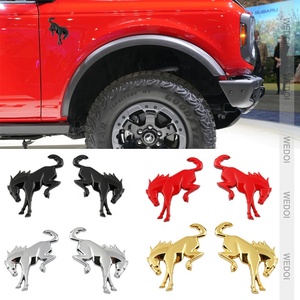 Calcomanías de personalidad a prueba de arañazos para coche Ford <span class=keywords><strong>Bronco</strong></span> Horse, accesorios creativos de protección solar, oclusión, 2 uds. - Product Image 3