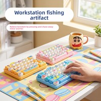 Crayon Shin-chan – Porte-clés anti-stress en plastique, jouet à presser en silicone, breloque créative pour sac à dos de bureau, gadget anti-stress