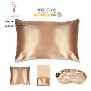 Sınıf 6A dut ipek yastık örtüsü 22 momme ipek yastık kılıfı Charmeuse ipek yastık kılıfı - Product Image 4