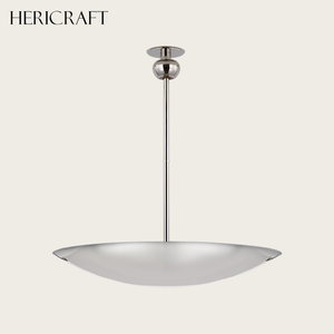 Lustre en laiton de style moderne du milieu du siècle, luminaire suspendu minimaliste à LED de luxe pour salon, salle à manger, cuisine, entrée, 110V - Product Image 3
