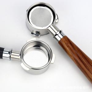 <span class=keywords><strong>Machine</strong></span> à café expresso portable avec manche en bois, 51/54/58mm, sans fond, accessoires de cuisine - Product Image 5