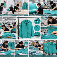 Veste utilitaire délavée pour femme, coupe oversize, boutonnée, avec poches, détails à lacets, style décontracté, fabricant de vêtements OEM ODM