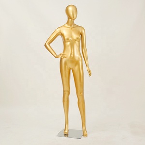 Full Body Female Mannequins Female Body Electroplated Yellow Gold Mannequin, Window <strong>Clothes</strong> Display <strong>Props</strong> - Product Image 4