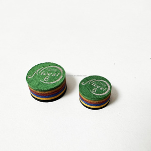 Hồ bơi bida Cue Mẹo hồ bơi Cue tip/Snooker Cue tip 11mm đa lớp bida phụ kiện màu đen + màu xanh lá cây - Product Image 3