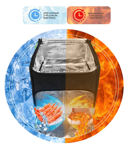 Mochila Térmica Aislada y Reforzada para Reparto <span class=keywords><strong>Uber</strong></span>, con Compartimentos Multicapa, Impermeable, para Transporte de Alimentos al Aire Libre - Product Image 2