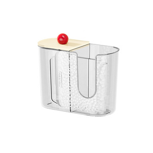 Wet Towel Dispenser Wall Mounted Transparent Storage Box For Bathroom Toilet Paper Holder With No Trace Mounting - Product Image 2