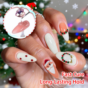 กาวติดเล็บลายคริสต์มาส 3 มิติ แบบมืออาชีพ สำหรับตกแต่งเล็บ ความหนืดสูง ติดแน่น ทนทาน - Product Image 6