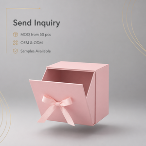Pink Square Magnetic <strong>Gift</strong> Box Foldable Design Satin Ribbon <strong>Bow</strong> Luxury Matte Finish for <strong>Gifts</strong> Wholesale From Factory Supply - Product Image 6