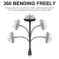 Auto USB Disco Ball RGB Mehrfarbiges Blitzlicht Mini Dance Stehle uchte für Party Auto Atmosphäre & Raum dekorationen