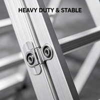 Échelle de grenier pliante en aluminium certifiée EN131, escabeau télescopique escamotable pour atelier