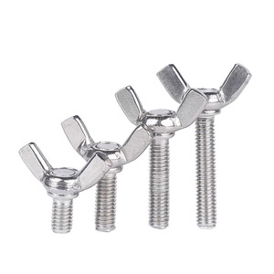 Tornillos de Mariposa Métricos de 40 mm M2, Galvanizados en Zinc, de Alta Calidad, Fabricados en Fábrica, al por Mayor, DIN 318, Acero Inoxidable - Product Image 4