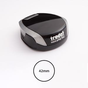 Sello Autoentintable Redondo de 42 mm, Sello Automático <span class=keywords><strong>para</strong></span> Oficina y Finanzas, Logotipo Personalizado, Venta al por Mayor, OEM, ODM - Product Image 6