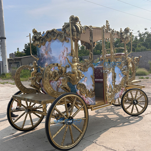 Calèche royale électrique OEM à 4 roues, alimentée par batterie, pour mariages et visites touristiques, capacité 4-6 personnes, à vendre - Product Image 3