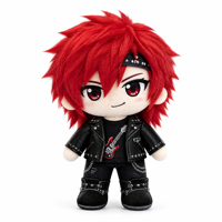 Peluche personnalisée de personnage de dessin animé, jouet en coton PP doux, matériau polyester, vente en gros OEM, cadeau promotionnel, marchandise de marque en vrac