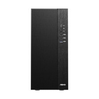 ABKO O10M BK MicroATX Steel Case MINI TOWER Lightweight 0.9 Chassis with 1x 80mm Fan and Audio USB Ports