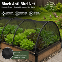 Filet anti-oiseaux robuste noué pour la protection des vergers et des jardins, résistant aux UV, en HDPE