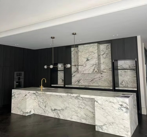 Dalle de marbre Calacatta Gold de haute qualité, pierre naturelle, marbre Paonazzo pour les décorations de comptoir de cuisine - Product Image 1