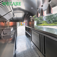 Wecare Remorque de concession mobile moderne avec bar, machines à snacks, barbecue, café, crème glacée, camion de restauration, burgers et cuisine complète, Europe