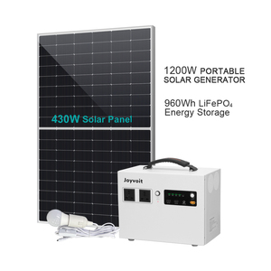 เครื่องกำเนิดไฟฟ้าพลังงานแสงอาทิตย์แบบพกพา 1200W พร้อมแบตเตอรี่ลิเธียมไอออน 960Wh ตัวควบคุม MPPT คลื่นไซน์บริสุทธิ์ สำหรับการตั้งแคมป์และงานภาคสนาม - Product Image 3