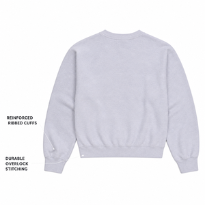 Sudadera Charlo de algodón y forro polar para mujer, cuello redondo, estilo universitario con apliques, peso pesado, para gimnasio y ropa urbana, venta al por mayor, OEM - Product Image 3