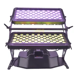Ledウォールウォッシャーライト120x 10w Rgbwa Uv 6 In1 120LED Led City Color with Double Heads Exterior