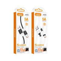 Cable de Datos USB a Tipo C de Carga Rápida, Flexible y Resistente a la Flexión, de Silicona, para Teléfonos Inteligentes, Marca JOKADE, para Pedidos al por Mayor