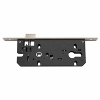 Corps de serrure à mortaise en acier inoxydable 8540 de haute qualité avec plaque frontale en alliage de zinc et loquet en fer pour porte en bois - Vente en gros