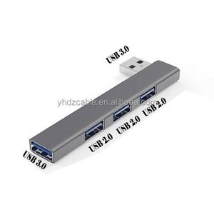 Right Angle Aluminum Alloy Type C Splitter Laptop 3.0 <b>USB</b> <b>Hub</b> Extender Four Port <b>Hub</b> - Product Image 4