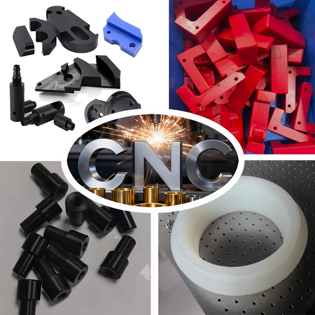 Custom CNC Machining Service Plastic Components ABS POM Nylon Pp Pe Parts High Precision Cnc Milling Turning Machining Factory
