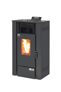 Estufa de Pellets de Acero de Diseño Moderno con Control Remoto, Independiente, Ecológica, Duradera, Potencia de Calefacción de 19.5KW, Tanque de Combustible de 20kg, para Baño - Product Image 2