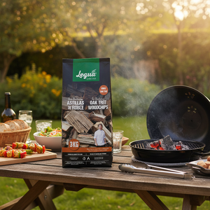 CHECS de chêne espagnol de haute qualité (ÉCLATS) sac de 3kg pour cuisiner et fumer sur votre barbecue rapidement et propre - Product Image 3