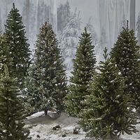Ruopei en gros 6ft Premium arbre de Noël artificiel à charnière vacances décoratif pin plante arbre de Noël pour la décoration intérieure