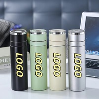 Tasse Cadeau en Acier Inoxydable Isolée Sous Vide Résistante à la Chaleur et aux Hautes Températures avec Séparation Thé-Eau et Couvercle à Ouverture Facile