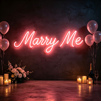 Veux-tu être ma petite amie ? Enseigne néon LED personnalisée, décoration romantique pour demande en mariage, toile de fond de mariage, art mural de chambre, cadeau pour elle