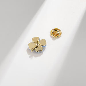 カスタムミニクローバーブローチピンマグネットボタン結婚式婚約子供用高級女性用ラペルピンバッジ - Product Image 6