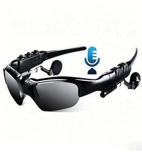 Lunettes de soleil stéréo pour la protection avec fonction d'appel mains libres, verres polarisés compatibles avec les téléphones mobiles et les tablettes - Product Image 1