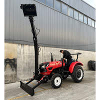 Mini Tractor Agrícola Compacto 4WD 4x4 de 25-100hp con Componentes de Motor y Ruedas para Agricultura