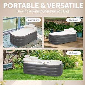 Le réservoir d'eau gonflable intérieur et la <span class=keywords><strong>piscine</strong></span> de bain de jour gonflable en PVC épaissi sont résistants au froid et à la chaleur - Product Image 5