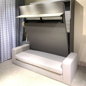 手动立式墨菲床机构五金节省空间折叠墨菲床带沙发墙 - Product Image 1