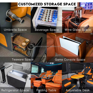 Kit de conversion d'intérieur de luxe pour Sprinter : parois latérales, toit, sièges, coffre, mini-intérieur pour Sprinter 4x4 de luxe - Product Image 6