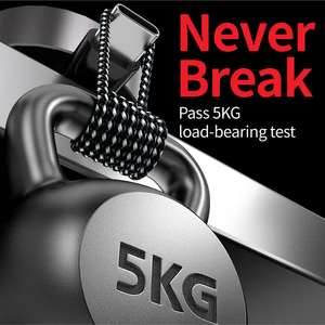 Câble tressé en nylon à prix d'usine, charge rapide, gaine en PVC avec données mobiles pour utilisation en voiture, blindage tressé - Product Image 4