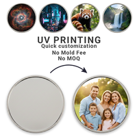 Monedas Conmemorativas de Latón Antiguo Personalizadas con Impresión UV, Monedas de Recuerdo de Metal de 30mm, 40mm, 50mm
