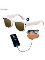 Lunettes Intelligentes IA Huaqiangbei M02 Ultra de Chine avec Étui de Recharge, Caméra 8 Mégapixels et Fonctionnalités de Traduction