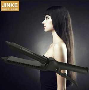 Jinrong Profesional Salón Alisador Peine 2-en-1 Hierro Plano Cuatro Dientes Abrazadera Eléctrica Iones Negativos Control de Temperatura - Product Image 5