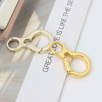 Anillo giratorio metálico al por mayor con muelle para correa de bolso, conector de cadena, accesorios de hardware chapados de primera calidad, antideslustre