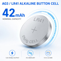 Pile alcaline AG3 1,5 V 42 mAh, prix usine, OEM/ODM acceptés, livraison rapide, en stock